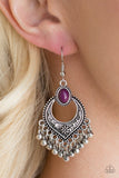 Paparazzi "Wild Wanderings" Purple Earrings Paparazzi Jewelry