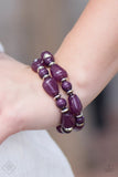Paparazzi "Show Us HUEs Boss!" Purple Fashion Fix Bracelet Paparazzi Jewelry