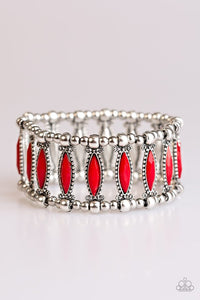Paparazzi "A Self-Made GLAM" Red Bracelet Paparazzi Jewelry