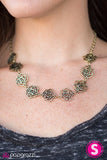 Paparazzi "Fleur de Flirt" Brass Necklace & Earring Set Paparazzi Jewelry