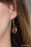 Paparazzi "Fleur de Flirt" Brass Necklace & Earring Set Paparazzi Jewelry