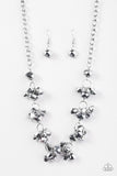 Paparazzi "Instant Stardom" Silver Necklace & Earring Set Paparazzi Jewelry
