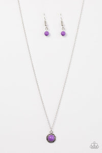 Paparazzi "Wildflower Waltz" Purple Necklace & Earring Set Paparazzi Jewelry