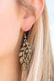 Paparazzi "Time Willow Tell" Brass Earrings Paparazzi Jewelry