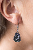 Paparazzi "Magnificently Meteorite" Black Necklace & Earring Set Paparazzi Jewelry