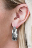 Paparazzi "A Wild Ride" Silver Earrings Paparazzi Jewelry
