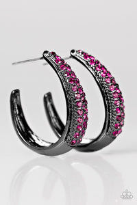 Paparazzi "Glitter Jam" Pink Earrings Paparazzi Jewelry