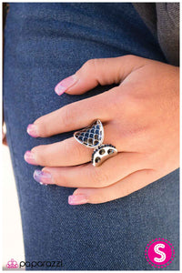 Paparazzi "Being Koi" Black Ring Paparazzi Jewelry