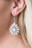 Paparazzi "Sparkle On Command" White Earrings Paparazzi Jewelry