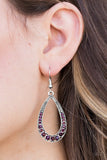 Paparazzi "Twinkling Tempest" Purple Earrings Paparazzi Jewelry