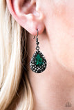 Paparazzi "Reel In The Glitter" Green Earrings Paparazzi Jewelry