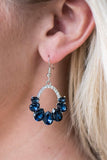 Paparazzi "Kissable Shimmer" Blue Earrings Paparazzi Jewelry