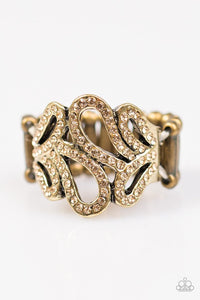 Paparazzi "Dress It Up" Brass Ring Paparazzi Jewelry