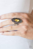 Paparazzi "Jungle Jewel" Yellow Ring Paparazzi Jewelry