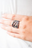 Paparazzi VINTAGE VAULT "Wrapped Up In Shimmer" Purple Ring Paparazzi Jewelry