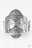 Paparazzi "Tiki Tahiti" Silver Ring Paparazzi Jewelry