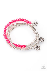 Paparazzi "Gardenia Party" Pink Bracelet Paparazzi Jewelry