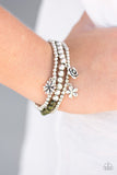 Paparazzi "Gardenia Party" Green Bracelet Paparazzi Jewelry