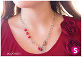 Paparazzi "Heart of the Matter" Red Necklace & Earring Set Paparazzi Jewelry