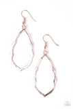 Paparazzi "Flat Out Fabulous" Rose Gold Earrings Paparazzi Jewelry