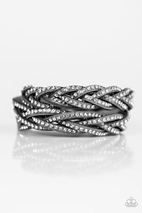 Paparazzi "Musing Maverick" Silver Wrap Bracelet Paparazzi Jewelry