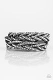 Paparazzi "Musing Maverick" Silver Wrap Bracelet Paparazzi Jewelry