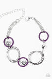 Paparazzi "Disc Jockey" Purple Bracelet Paparazzi Jewelry