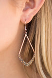 Paparazzi "Double Dip" Copper Earrings Paparazzi Jewelry