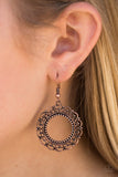 Paparazzi "West Is Best" Copper Earrings Paparazzi Jewelry