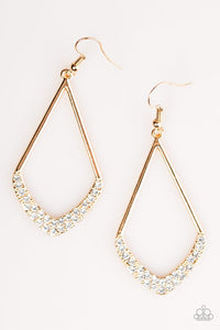 Paparazzi "Double Dip" Gold Earrings Paparazzi Jewelry