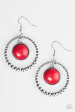 Paparazzi "Give It My West" Red Earrings Paparazzi Jewelry