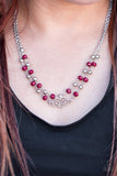 Paparazzi "Unbreakable Love" Red Necklace & Earring Set Paparazzi Jewelry