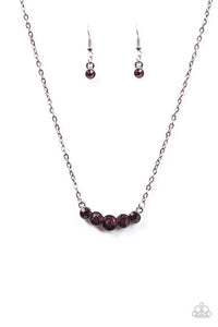 Paparazzi "Speaking of Sparkle" Purple Necklace & Earring Set Paparazzi Jewelry