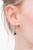 Paparazzi "Speaking of Sparkle" Purple Necklace & Earring Set Paparazzi Jewelry