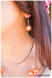 Paparazzi "Instant Classic" Orange Necklace & Earring Set Paparazzi Jewelry