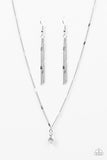 Paparazzi "Forever Sparkle" White Necklace & Earring Set Paparazzi Jewelry