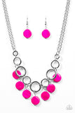 Paparazzi "Coastal Adventure" Pink Necklace & Earring Set Paparazzi Jewelry