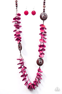 Paparazzi "Greetings From Tahiti" Pink Necklace & Earring Set Paparazzi Jewelry