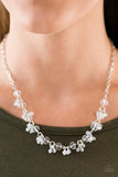 Paparazzi "Leading STARLIGHT" White Necklace & Earring Set Paparazzi Jewelry