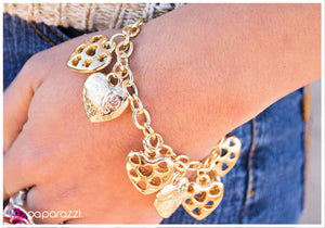 Paparazzi "On Again, Off Again" Gold Bracelet Paparazzi Jewelry