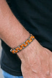 Paparazzi "Bounty Hunter" Brown Urban Bracelet Unisex Paparazzi Jewelry