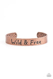 Paparazzi "Free To Be Wild" Copper Bracelet Paparazzi Jewelry