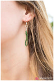 Paparazzi "Dancing in the Desert" Green Necklace & Earring Set Paparazzi Jewelry