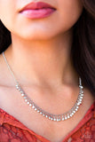 Paparazzi "At First STARLIGHT" White Necklace & Earring Set Paparazzi Jewelry