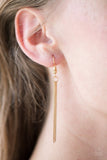 Paparazzi "Slaying The Shimmer" Gold Necklace & Earring Set Paparazzi Jewelry