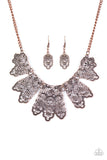 Paparazzi "Empire State Shimmer" Copper Necklace & Earring Set Paparazzi Jewelry