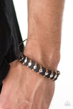 Paparazzi "One Wave At A Time" Brown Leather Silver Accent Urban Bracelet Unisex Paparazzi Jewelry