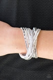 Paparazzi "I Came To Slay" White Wrap Bracelet Paparazzi Jewelry