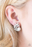 Paparazzi "Radical Shine" White Clip-On Earrings Paparazzi Jewelry