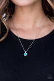 Paparazzi "All I Need is Glitter" Blue Necklace & Earring Set Paparazzi Jewelry